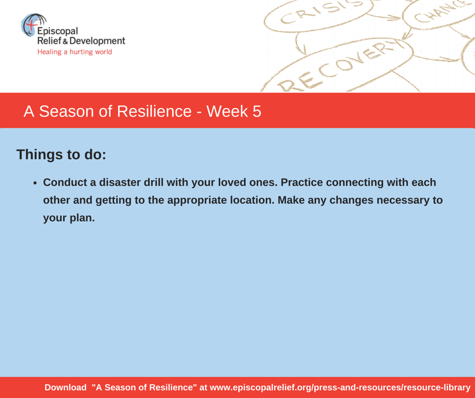 A Season of Resilience- Week 5 Things to Do