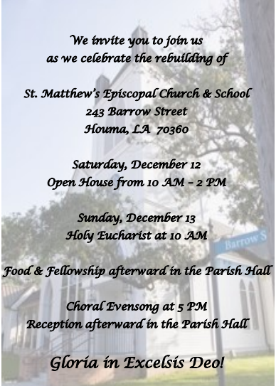 st matt's invitation