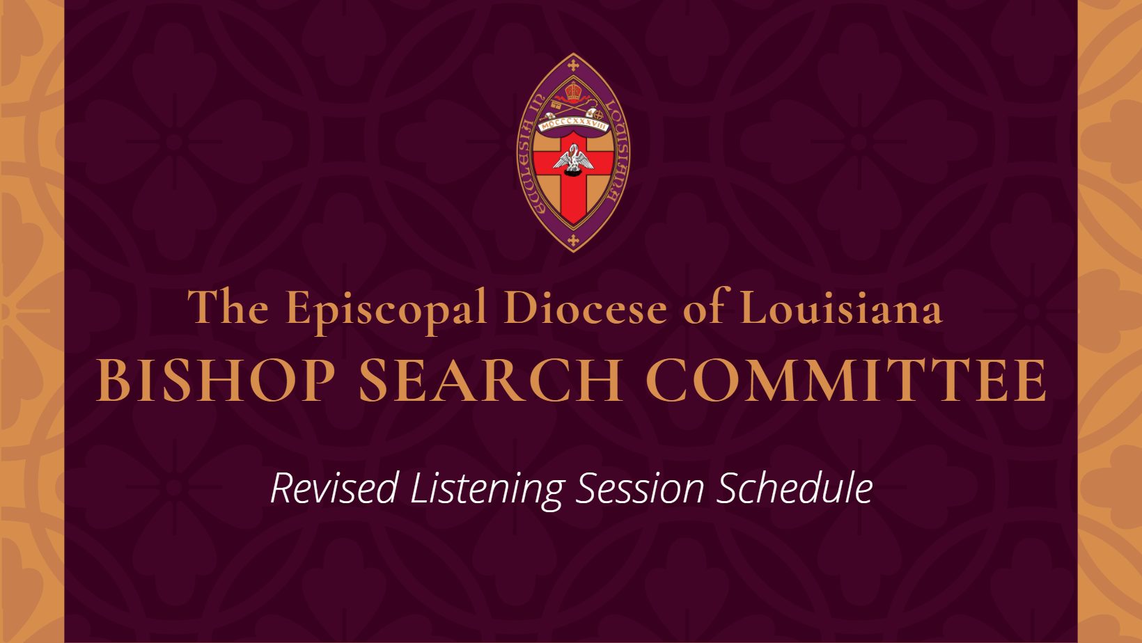 Revised Listening Session Schedule