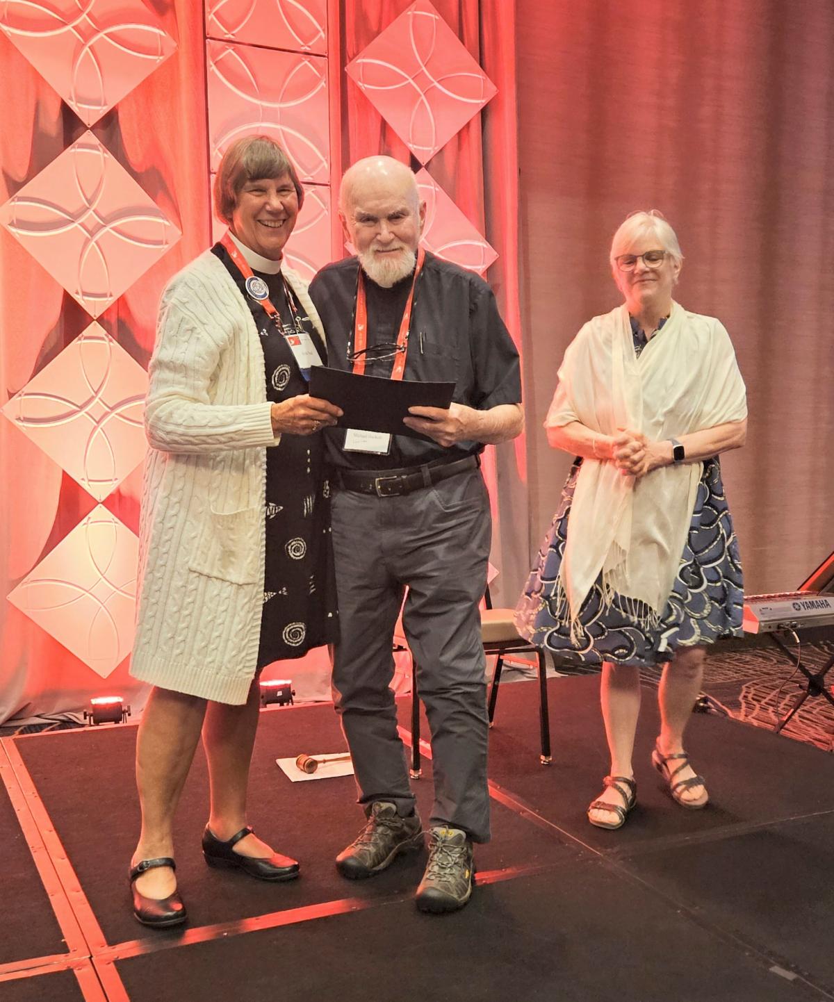 A - Mike Hackett receives Stephen Award 2