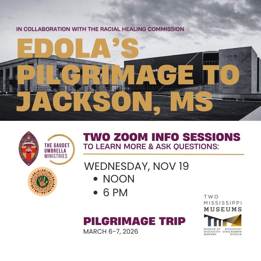 Edola's Pilgrimage to Jackson Info Session graphic.