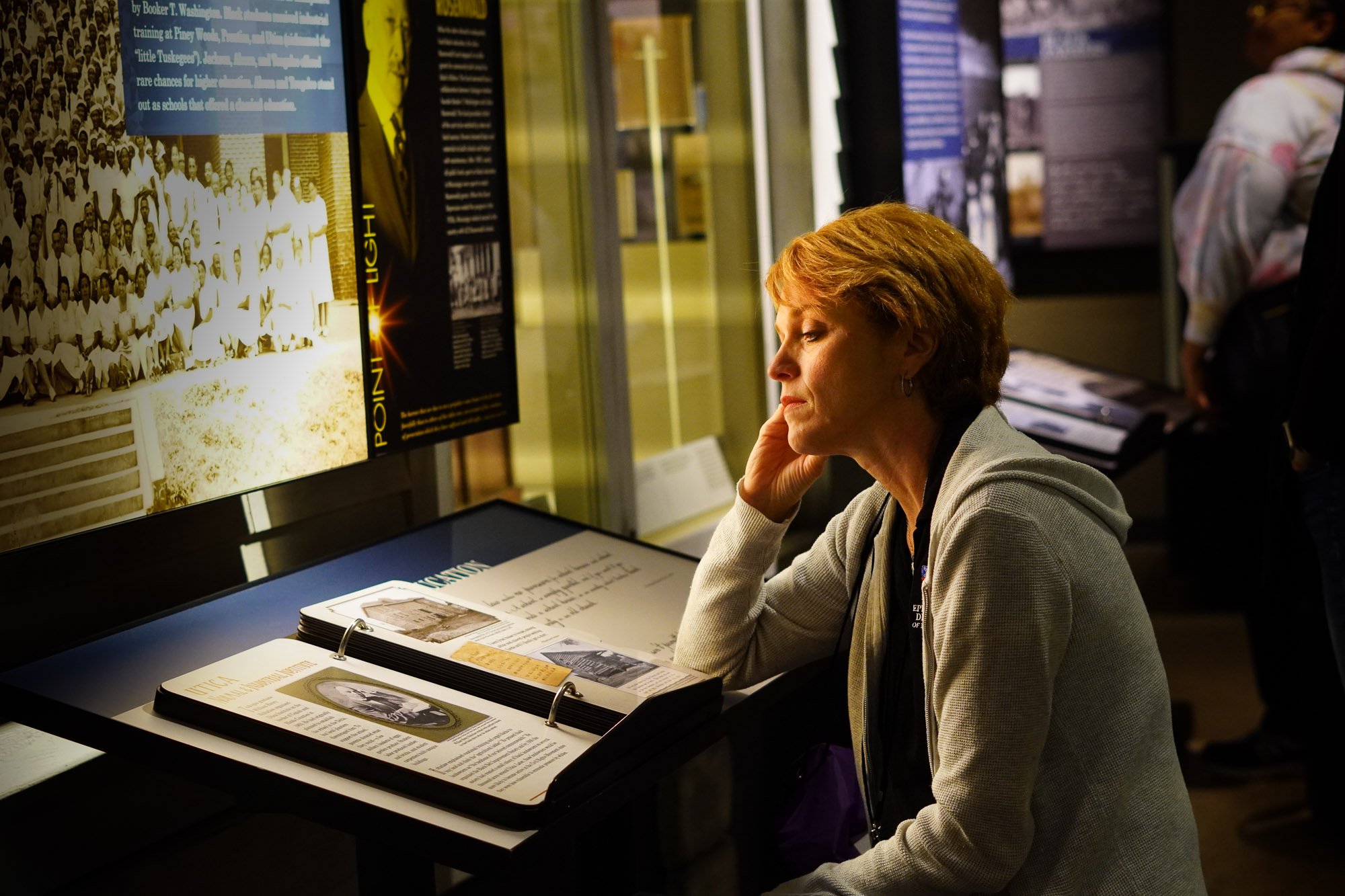 Pilgrims sit across form each other and have couregous conversations. 