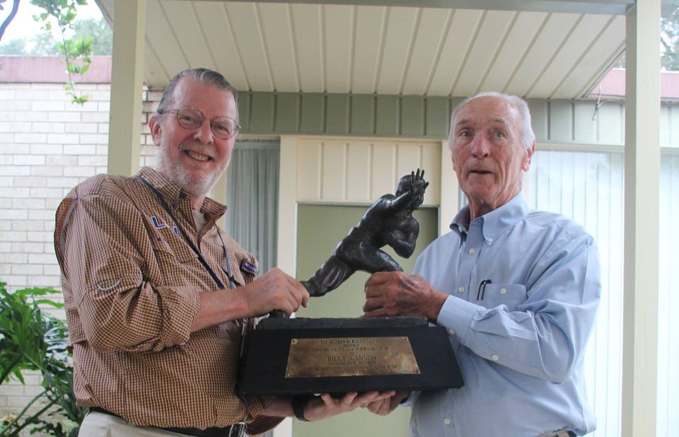 Billy and Charlie with Heisman